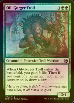 Photo1: [FOIL] Oil-Gorger Troll 【ENG】 [ONE-Green-C]