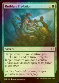 Photo1: [FOIL] Ruthless Predation 【ENG】 [ONE-Green-C]