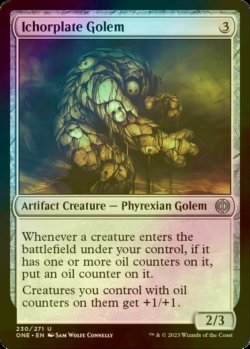 Photo1: [FOIL] Ichorplate Golem 【ENG】 [ONE-Artifact-U]