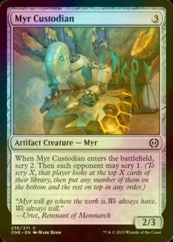 Photo1: [FOIL] Myr Custodian 【ENG】 [ONE-Artifact-C]