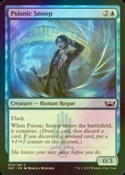 Photo1: [FOIL] Psionic Snoop 【ENG】 [SNC-Blue-C]