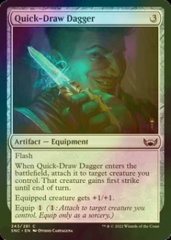 Photo1: [FOIL] Quick-Draw Dagger 【ENG】 [SNC-Artifact-C]