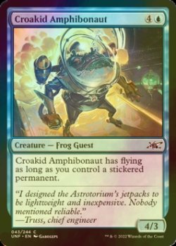 Photo1: [FOIL] Croakid Amphibonaut 【ENG】 [UNF-Blue-C]