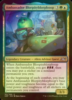 Photo1: [FOIL] Ambassador Blorpityblorpboop 【ENG】 [UNF-Multi-U]