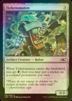 Photo1: [FOIL] Ticketomaton 【ENG】 [UNF-Artifact-C]