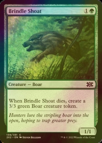 Photo1: [FOIL] Brindle Shoat 【ENG】 [2X2-Green-C] (1)