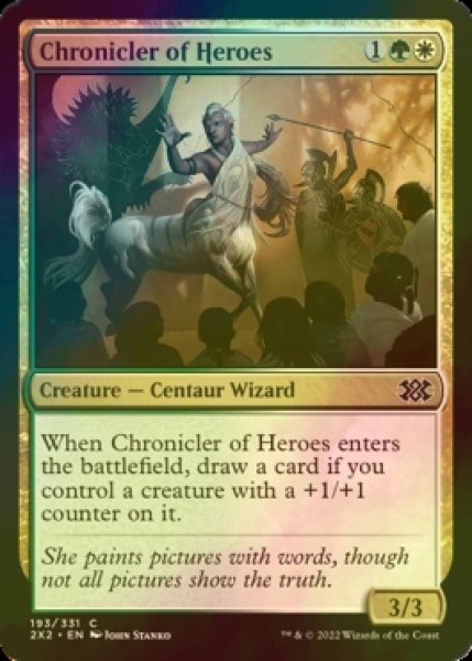 Photo1: [FOIL] Chronicler of Heroes 【ENG】 [2X2-Multi-C] (1)