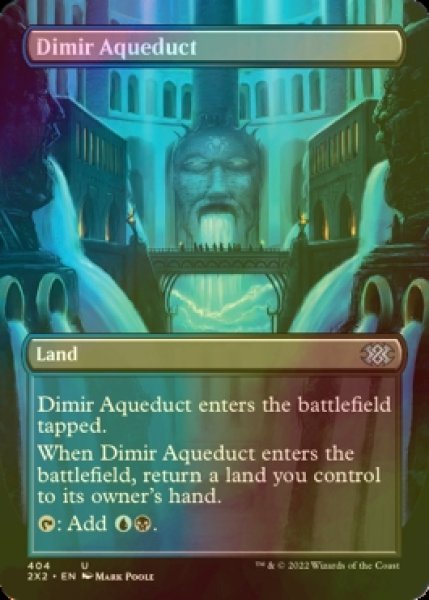 Photo1: [FOIL] Dimir Aqueduct (Borderless) 【ENG】 [2X2-Land-U] (1)