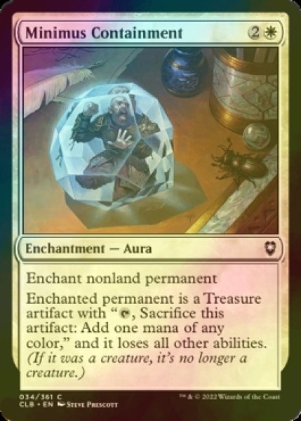 Photo1: [FOIL] Minimus Containment 【ENG】 [CLB-White-C] (1)