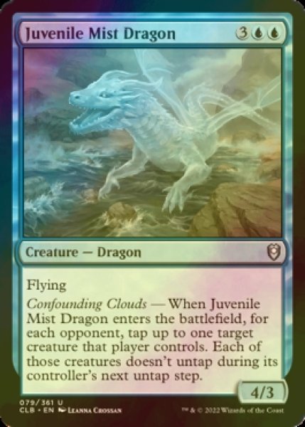 Photo1: [FOIL] Juvenile Mist Dragon 【ENG】 [CLB-Blue-U] (1)