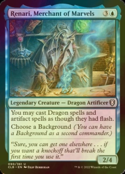 Photo1: [FOIL] Renari, Merchant of Marvels 【ENG】 [CLB-Blue-U] (1)