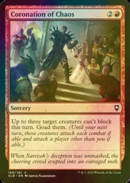 Photo1: [FOIL] Coronation of Chaos 【ENG】 [CLB-Red-C] (1)