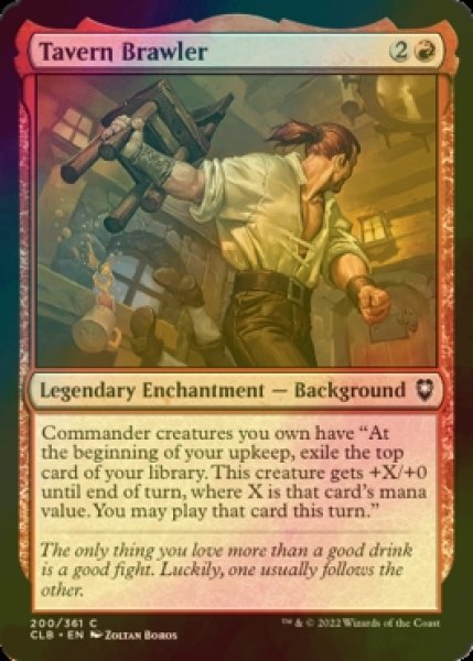 Photo1: [FOIL] Tavern Brawler 【ENG】 [CLB-Red-C] (1)