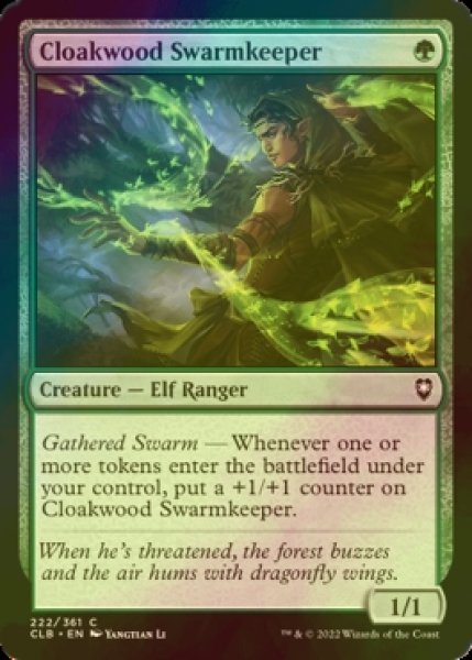 Photo1: [FOIL] Cloakwood Swarmkeeper 【ENG】 [CLB-Green-C] (1)