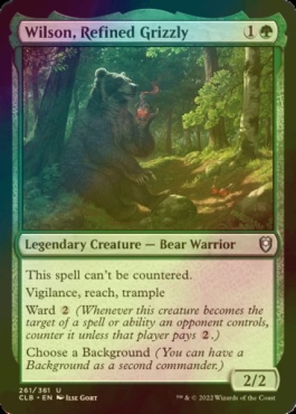 Photo1: [FOIL] Wilson, Refined Grizzly 【ENG】 [CLB-Green-U] (1)