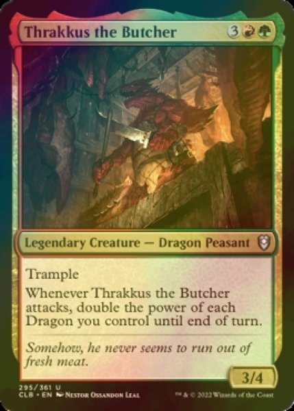 Photo1: [FOIL] Thrakkus the Butcher 【ENG】 [CLB-Multi-U] (1)