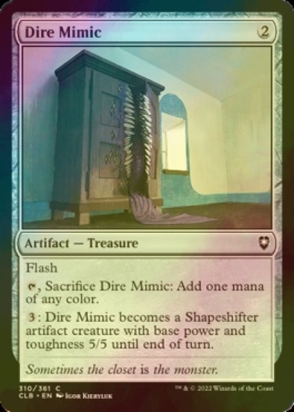 Photo1: [FOIL] Dire Mimic 【ENG】 [CLB-Artifact-C] (1)