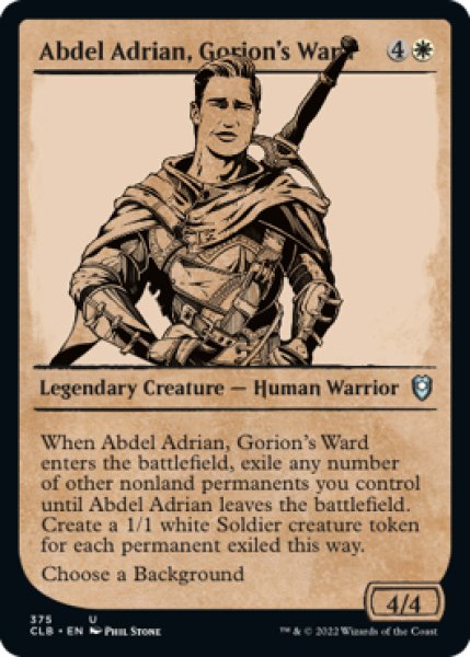 Photo1: Abdel Adrian, Gorion's Ward (Showcase) 【ENG】 [CLB-White-U] (1)