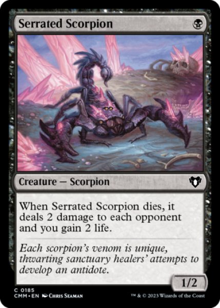 Photo1: Serrated Scorpion 【ENG】 [CMM-Black-C] (1)