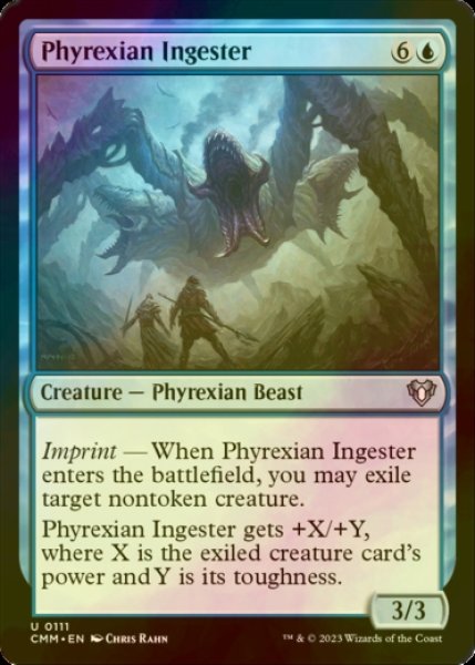 Photo1: [FOIL] Phyrexian Ingester 【ENG】 [CMM-Blue-U] (1)