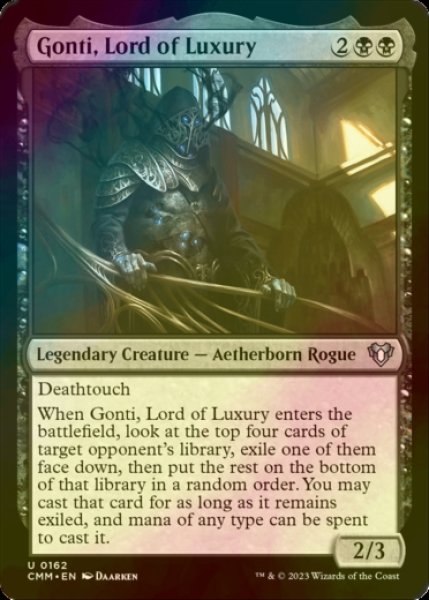 Photo1: [FOIL] Gonti, Lord of Luxury 【ENG】 [CMM-Black-U] (1)