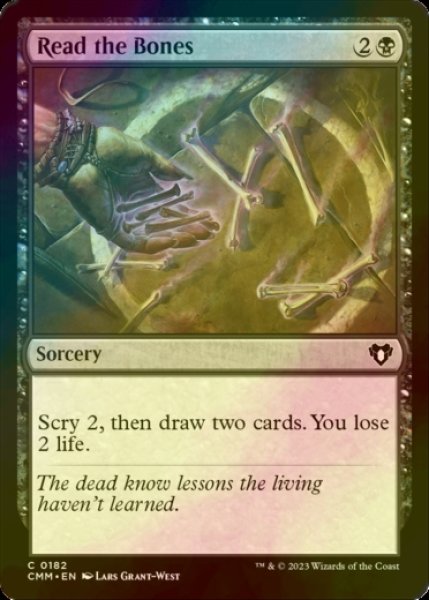 Photo1: [FOIL] Read the Bones 【ENG】 [CMM-Black-C] (1)