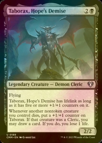 Photo1: [FOIL] Taborax, Hope's Demise 【ENG】 [CMM-Black-U] (1)