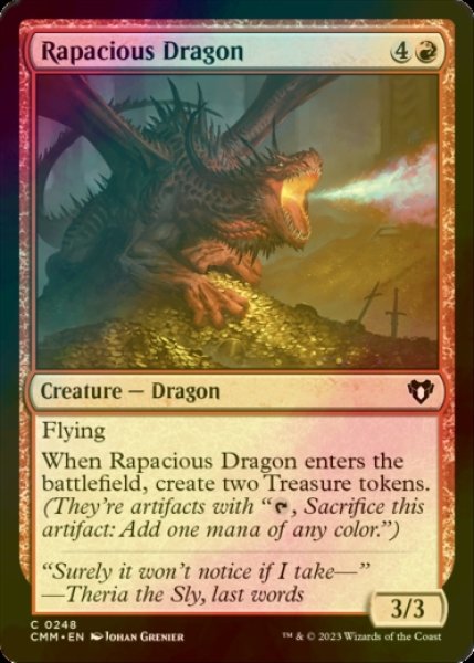 Photo1: [FOIL] Rapacious Dragon 【ENG】 [CMM-Red-C] (1)