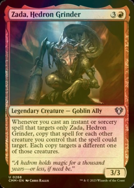 Photo1: [FOIL] Zada, Hedron Grinder 【ENG】 [CMM-Red-U] (1)