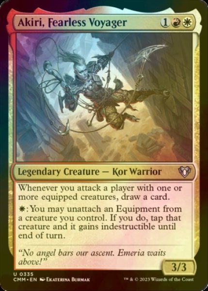 Photo1: [FOIL] Akiri, Fearless Voyager 【ENG】 [CMM-Multi-U] (1)