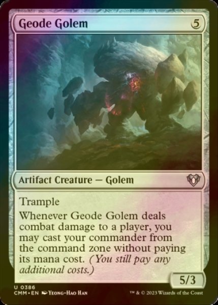 Photo1: [FOIL] Geode Golem 【ENG】 [CMM-Artifact-U] (1)