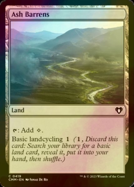 Photo1: [FOIL] Ash Barrens 【ENG】 [CMM-Land-C] (1)