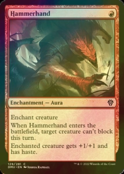 Photo1: [FOIL] Hammerhand 【ENG】 [DMU-Red-C] (1)