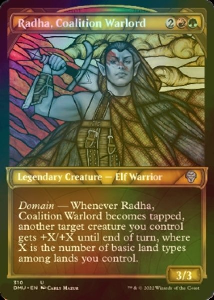 Photo1: [FOIL] Radha, Coalition Warlord (Showcase) 【ENG】 [DMU-Multi-U] (1)