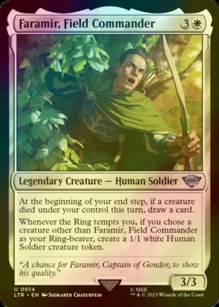 Photo1: [FOIL] Faramir, Field Commander 【ENG】 [LTR-White-U] (1)