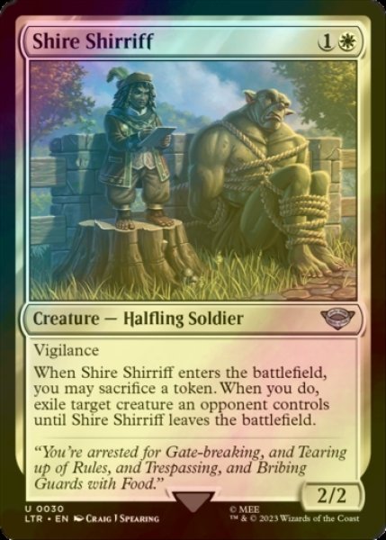 Photo1: [FOIL] Shire Shirriff 【ENG】 [LTR-White-U] (1)