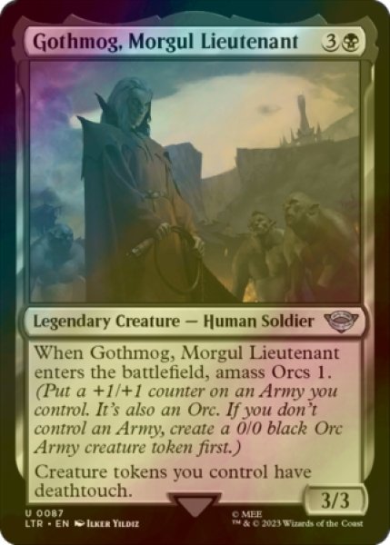 Photo1: [FOIL] Gothmog, Morgul Lieutenant 【ENG】 [LTR-Black-U] (1)