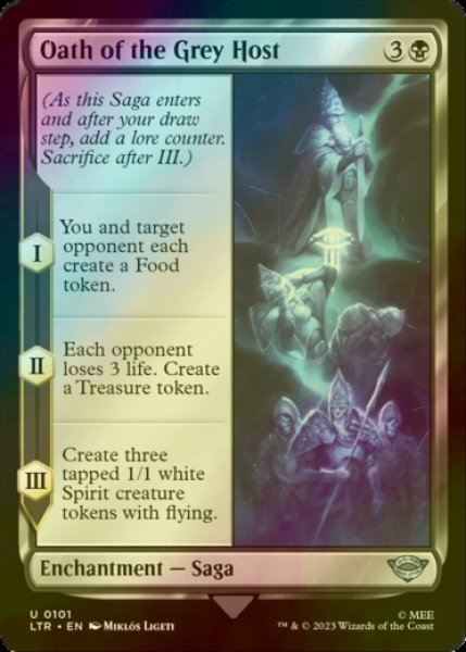 Photo1: [FOIL] Oath of the Grey Host 【ENG】 [LTR-Black-U] (1)