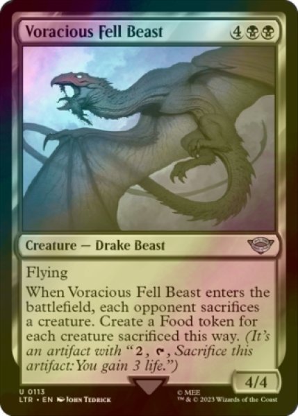 Photo1: [FOIL] Voracious Fell Beast 【ENG】 [LTR-Black-U] (1)