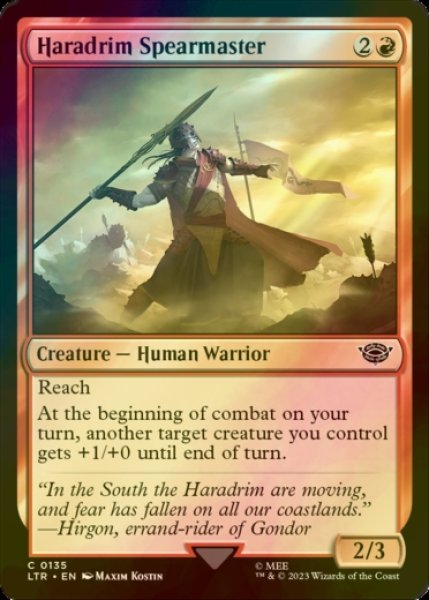 Photo1: [FOIL] Haradrim Spearmaster 【ENG】 [LTR-Red-C] (1)