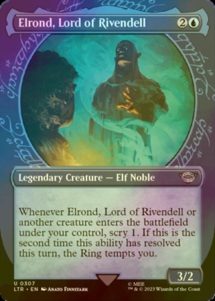 Photo1: [FOIL] Elrond, Lord of Rivendell No.307 (Showcase) 【ENG】 [LTR-Blue-U] (1)