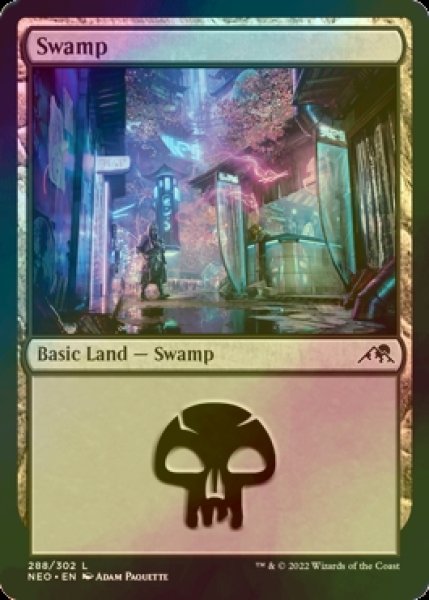 Photo1: [FOIL] Swamp No.288 【ENG】 [NEO-Land-C] (1)