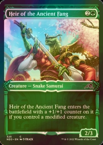 Photo1: [FOIL] Heir of the Ancient Fang (Showcase) 【ENG】 [NEO-Green-C] (1)