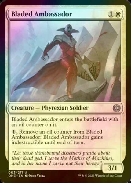 Photo1: [FOIL] Bladed Ambassador 【ENG】 [ONE-White-U] (1)