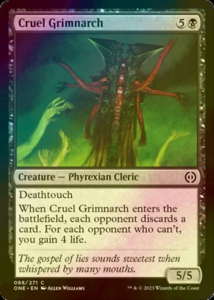 Photo1: [FOIL] Cruel Grimnarch 【ENG】 [ONE-Black-C] (1)