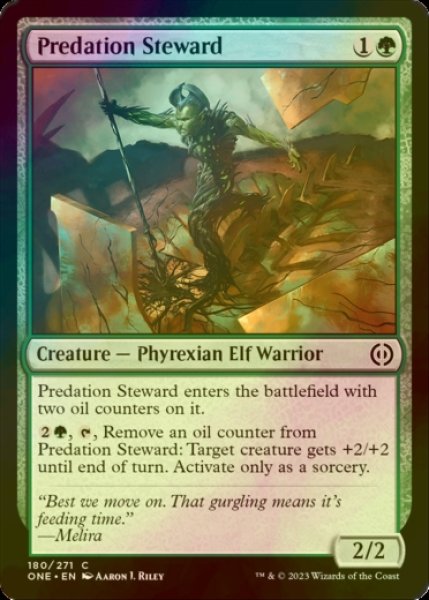 Photo1: [FOIL] Predation Steward 【ENG】 [ONE-Green-C] (1)