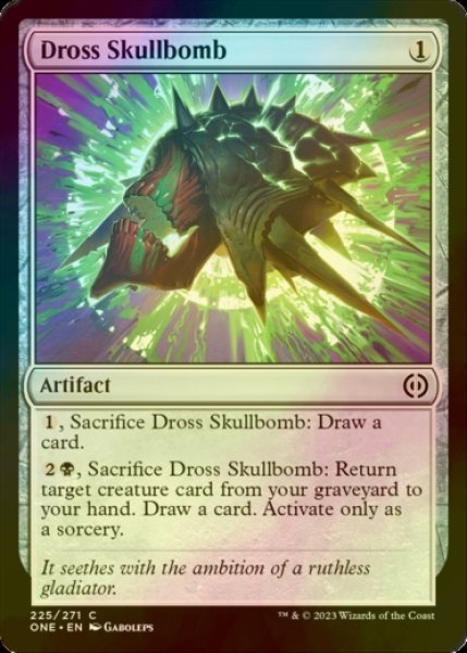 Photo1: [FOIL] Dross Skullbomb 【ENG】 [ONE-Artifact-C] (1)