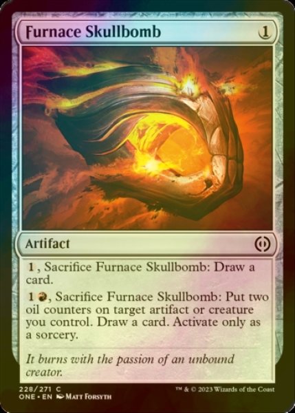 Photo1: [FOIL] Furnace Skullbomb 【ENG】 [ONE-Artifact-C] (1)