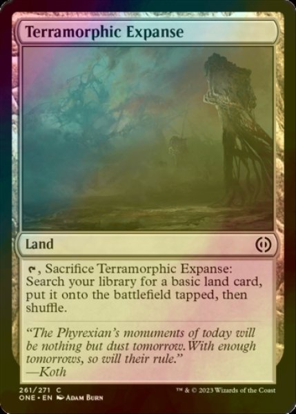 Photo1: [FOIL] Terramorphic Expanse 【ENG】 [ONE-Land-C] (1)