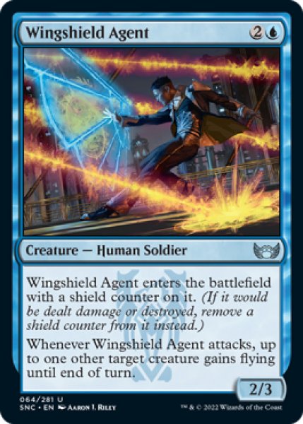 Photo1: Wingshield Agent 【ENG】 [SNC-Blue-U] (1)